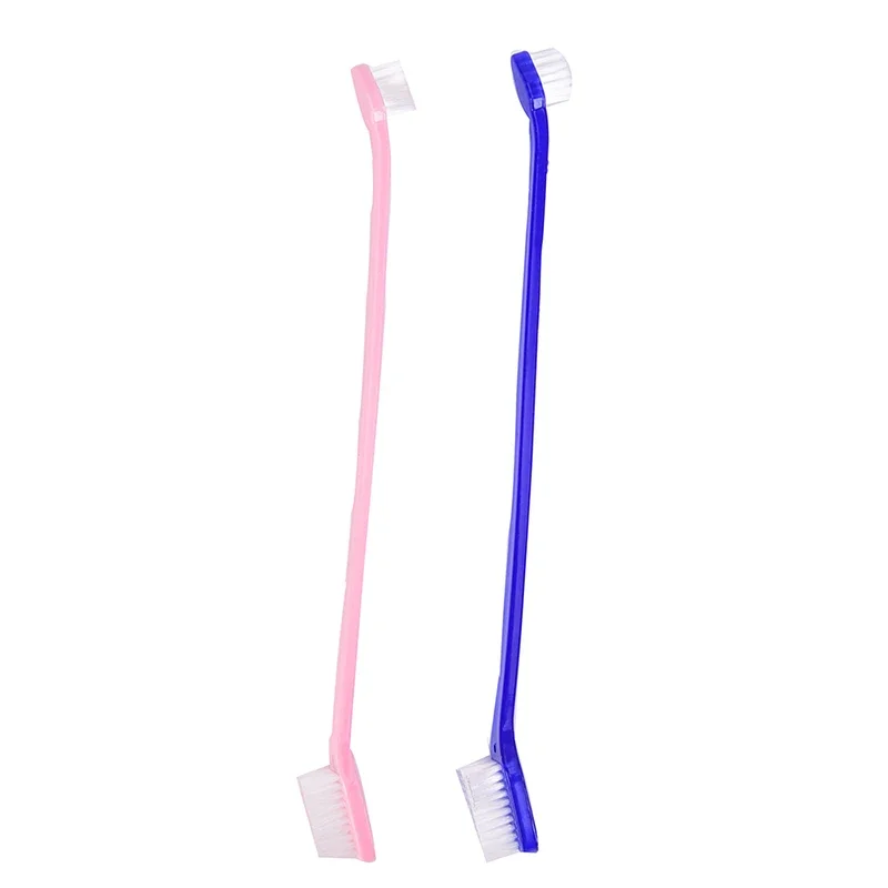 2PC Super Soft Pet Finger Toothbrush Dog Brush Bad Breath Tartar Teeth Tool Dog Cat Cleaning Supplies Dog tooth brush small Dog