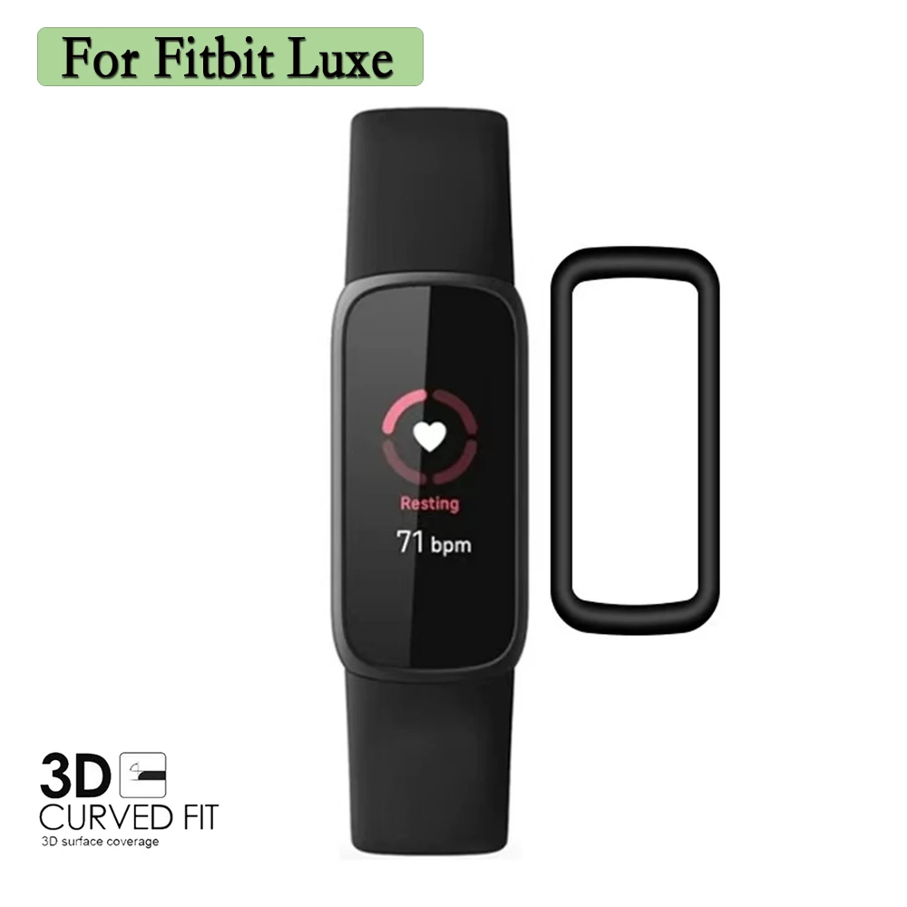 

Scratch Proof Protective Film For Fitbit Luxe 3D Composite Curved Full Screen Coverage Guard Film For Fitbit Luxe Band