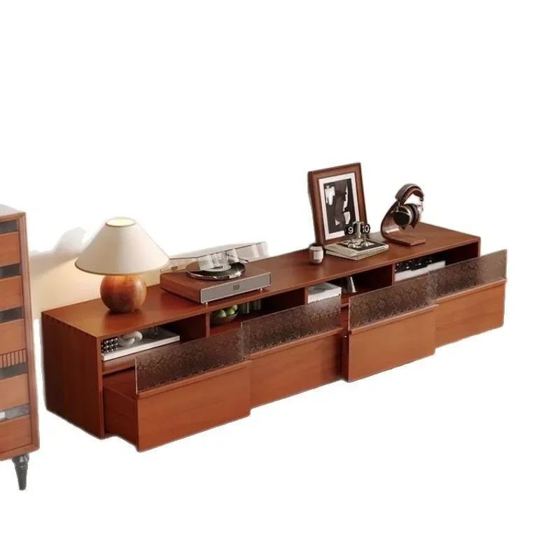 

Solid wood antique rock slab coffee table, living room, small household modern tea table, simple boxwood light luxury combinatio