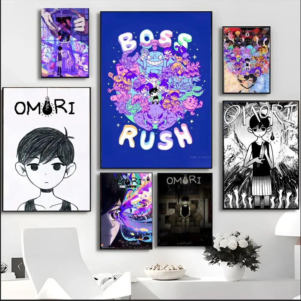 

Pixel Game O-Omori Anime Painting Calligraphy HD Waterproof Canvas poster Art: Aesthetic Wall Decor Home,Bar & More