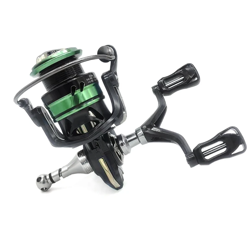 Spinning Reel Replacement Double Handle Carbon Arm Fishing Reel DIY Modified Fishing Tackle For KASTKING SEAKNIGHT