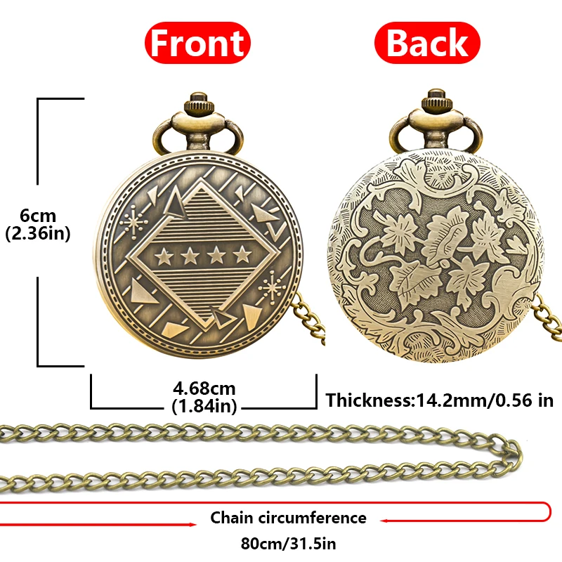 레트로 청동 Steampunk 플립 탑 남성과 여성 학생 선물 석영 목걸이 기념 회중 시계