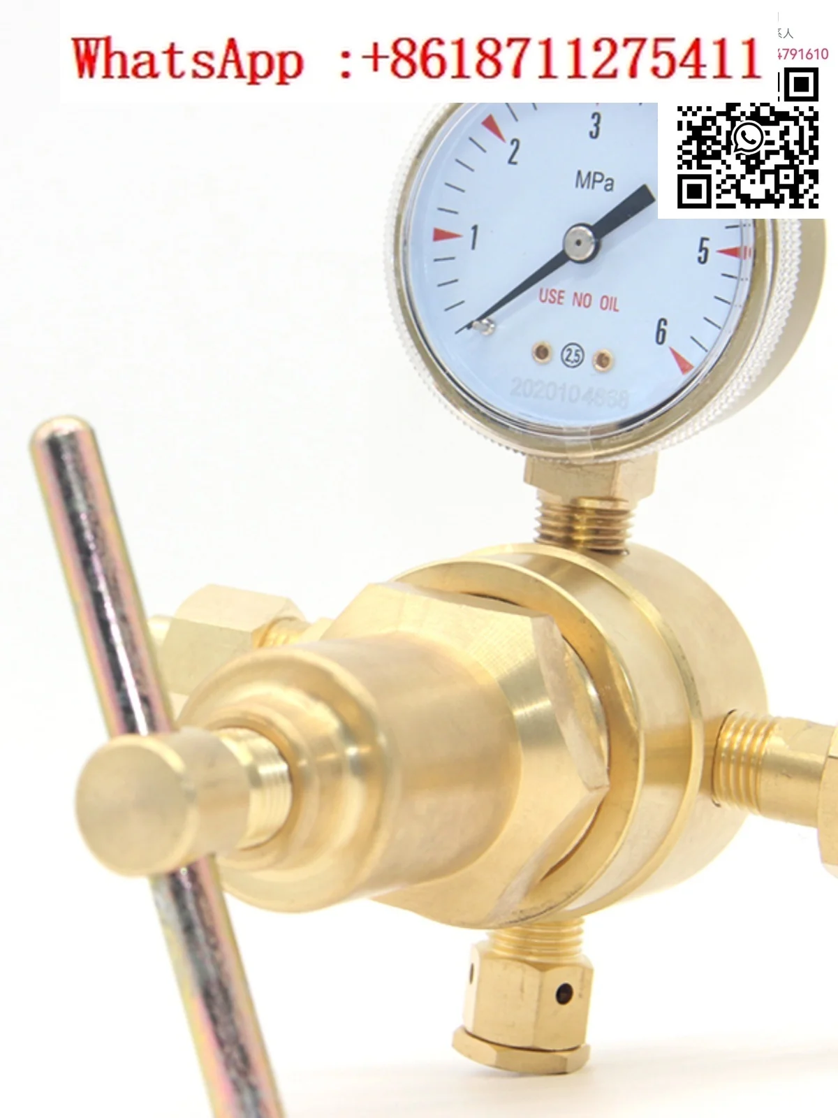 High Pressure Nitrogen Pressure Regulator YQD-370 Full Copper Oxygen, Hydrogen Helium Pressure Reducing Valve Air Conditioner