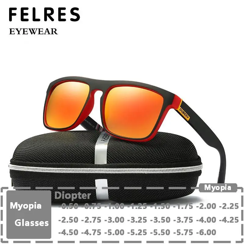Classic Tinted Myopia Glasses Polarized Sunglasses Men Women Prescription Nearsighted Coating Sun Glasses Negative Diopter