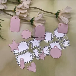 Various shapes labels Metal Cutting Dies for DIY Scrapbooking Album Paper Cards Decorative Crafts Embossing Die Cuts