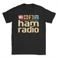 Camiseta con estampado gráfico de operador de Radio amador, camisetas de algodón Unisex, ropa de manga corta