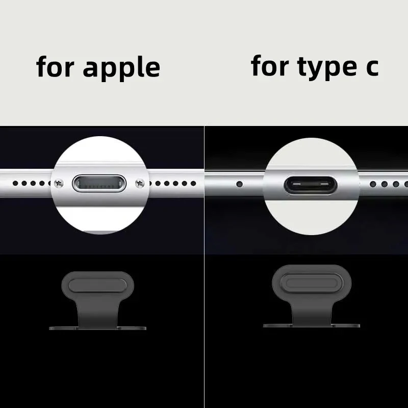 

Phone Charging Port Silicone Dust Plug Charging Port Protector For iPhone Samsung Huawei Xiaomi Type-C / Ios Anti-Dust Plug