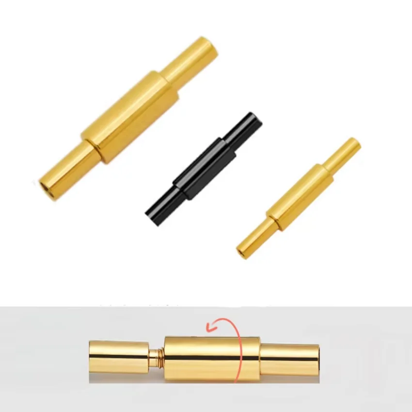 5Pcs Stainless Steel Jewelry Clasps Screw Fasteners Connector  for Jewelry Making Necklace Bracelet Closure Buckle Diy Findings