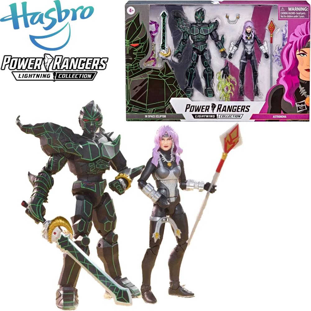 

In Stock Original Hasbro Power Rangers Lightning Collection In Space Ecliptor And Astronema Action Figure Collectible Model Toys