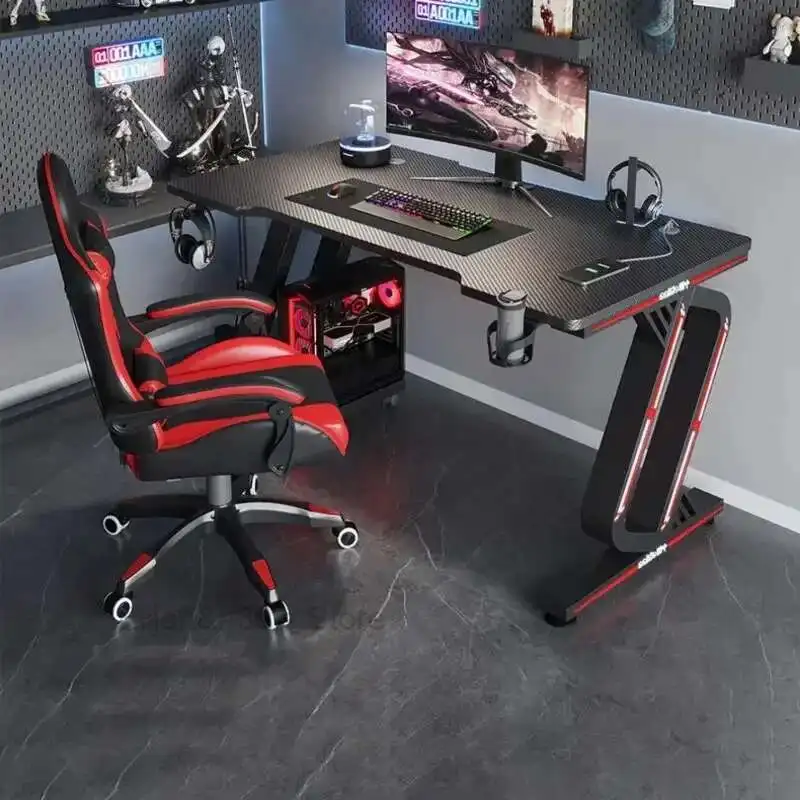 

Simple Desktop Computer Desks Modern table Office Furniture Carbon Fiber Gaming Desk Home Bedroom Student Writing Desk Game Desk