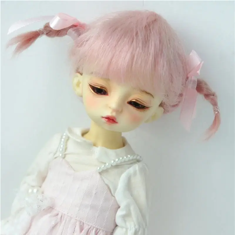 jd540-卸売-可愛い三つ編み-bjd-モヘアウィッグ-小さなob11-yosd-msd-sdヘア-1-12-1-8-1-6-1-4-1-3-卸売-格安ドールアクセサリー