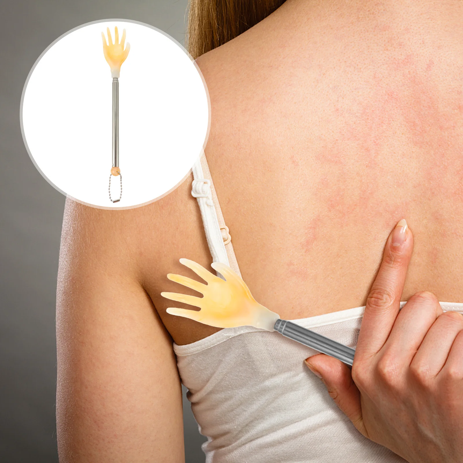 6 pezzi grattaschiena artiglio telescopico tiragraffi bastone efficiente sollievo dal prurito per donne incinte genitori tiragraffi bastone