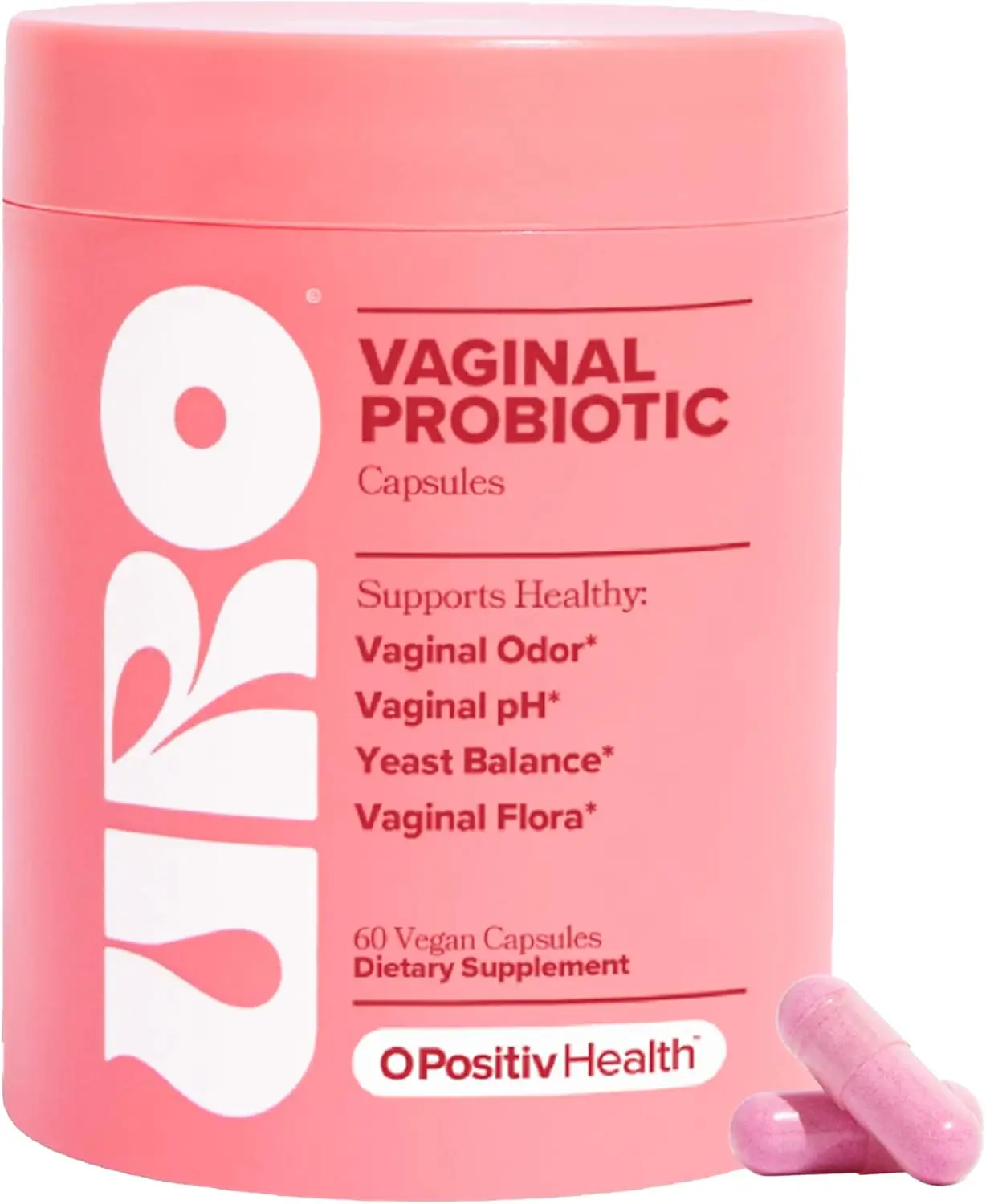 

URO Vaginal Probiotics for Women Lactobacillus Probiotic Blend Promote Healthy Vaginal Odor & Vaginal Flora