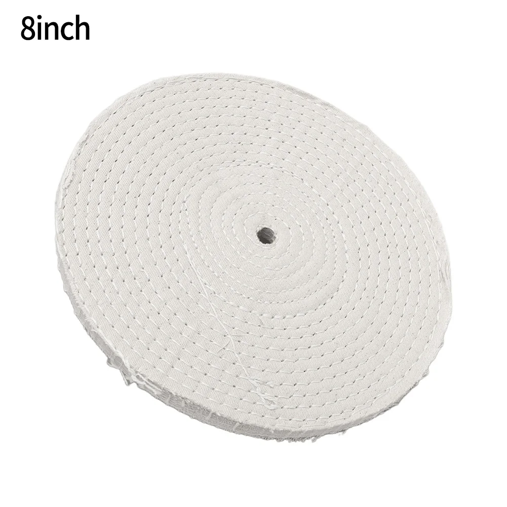 

8Inch 200mm Buffing Polishing Wheel Buff Pad Cotton Cloth Jewelry Polishing Grinding Grinder Pad For Scratch Removal