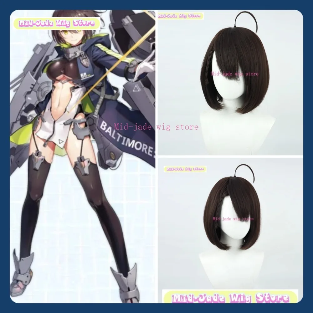

Mid-jade Wig Store Azur Lane Baltimore Cosplay Wig Halloween Party Costumes Props Anime Games Role-playing