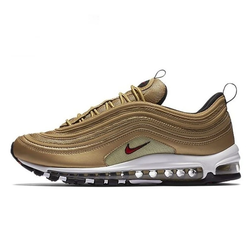 Nike Air Max AirMax 97 Women Men Running Shoes Metallic Gold Silver Classic Walking Trainers Sports Shoes Jogging Sneakers