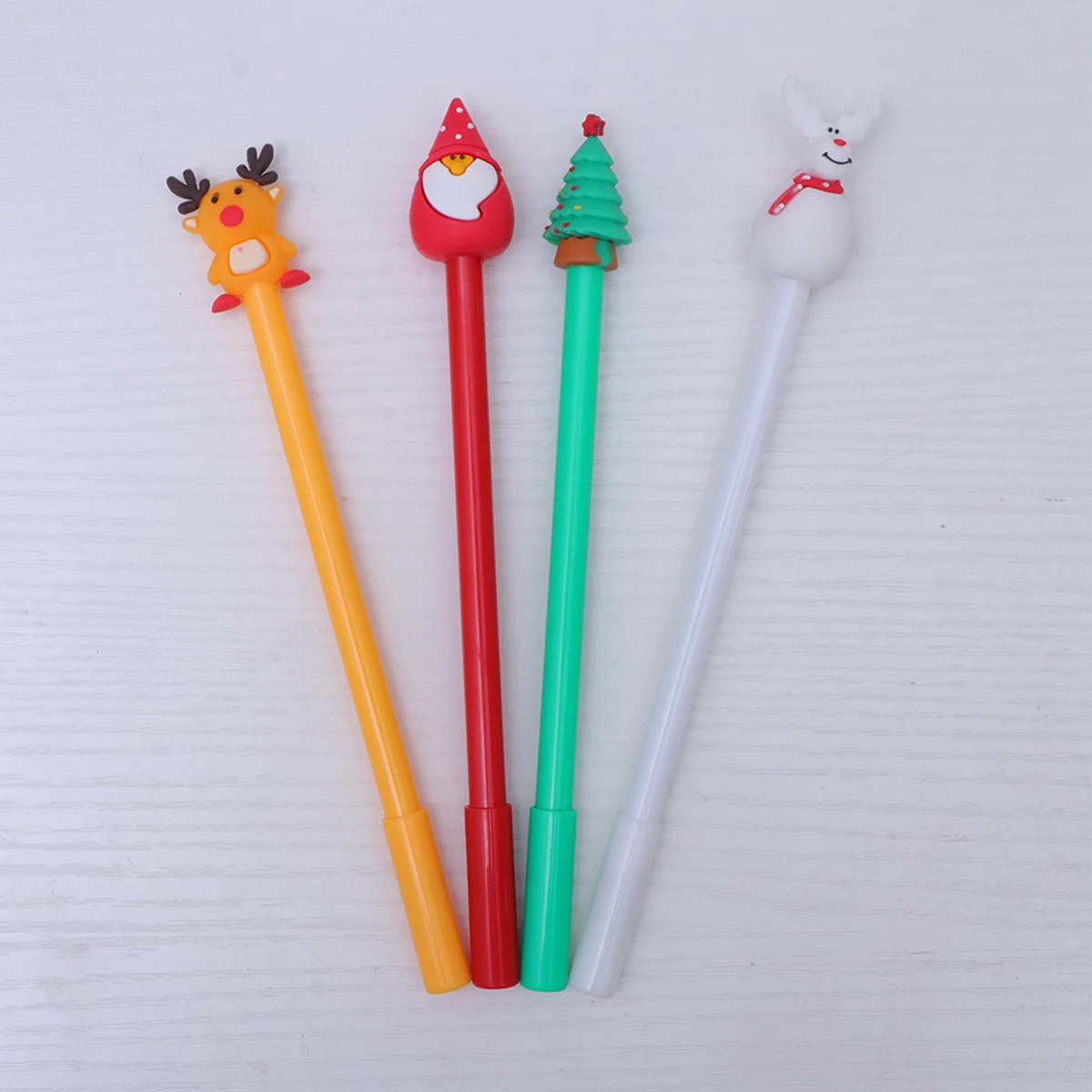 

8 Pcs Snowman Pattern Ballpoint Pens Santa Claus Signing Elk Writing Christmas Small and Fresh