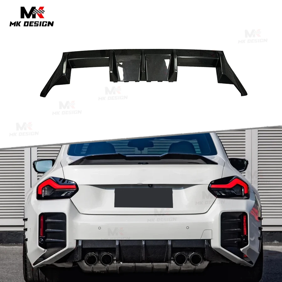 

Carbon Fiber MP Style Rear Diffuser Bumper Lip Splitters For BMW M2 G87 2022-IN Rear Bumper Lip Diffuser Car Accessories