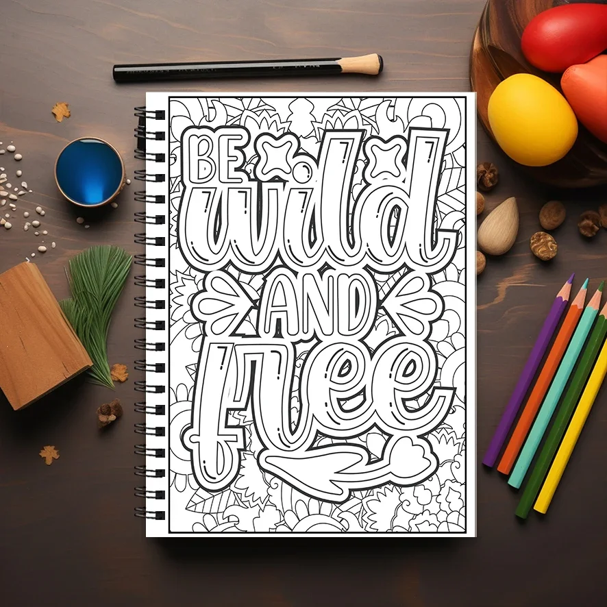 Inspirational Quotes Adult Coloring Book - 8.3x 11.2 Inch 22 Page Coloring Book - Helps Reduce Stress and Ease Emotions