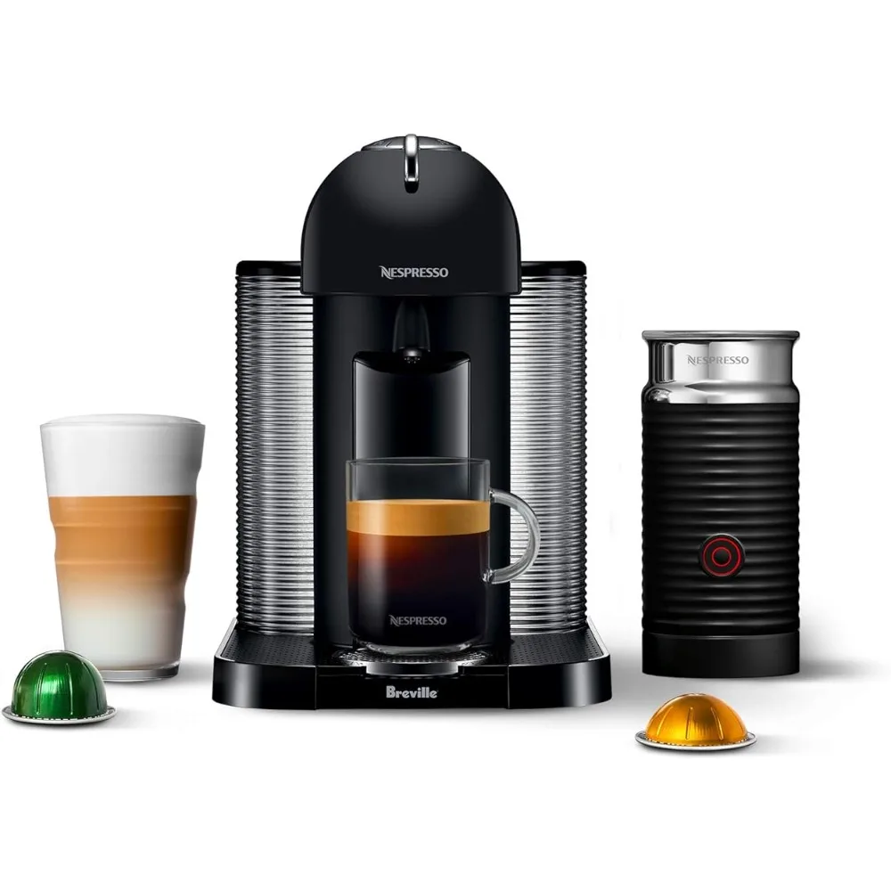 Nespresso Vertuo Coffee and Espresso Machine by Breville, 5 Cups, Matte Black, 19.25 x 11 x 15.25 in