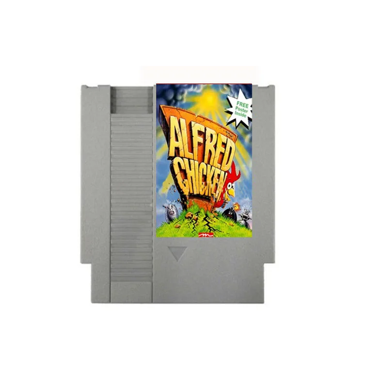 خرطوشة ألعاب لوحدة التحكم في ألعاب الفيديو NES ، دجاج إدوارد ، 72 دبابيس ، 8Bit