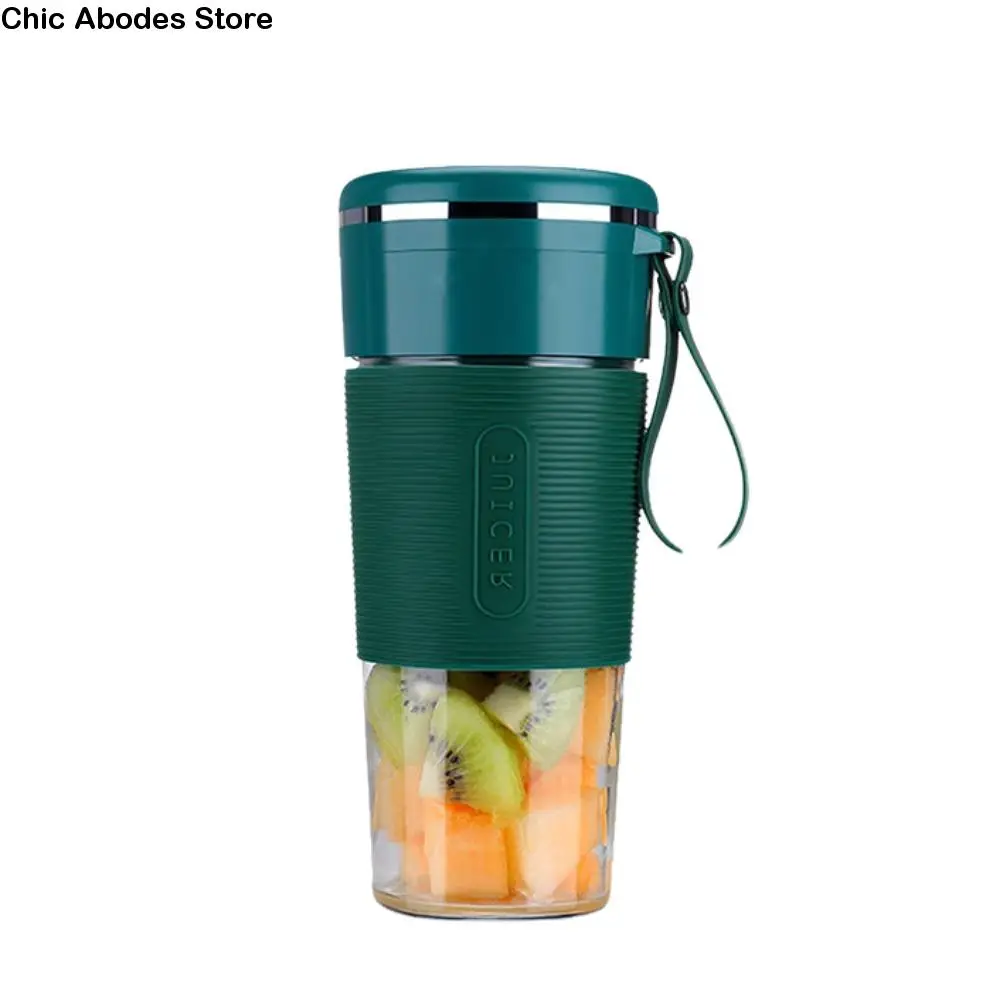 

Простая в использовании беспроводная электрическая соковыжималка, перезаряжаемая мини-машина для приготовления фруктового сока с силиконовой крышкой, блендер для смузи, завтрак