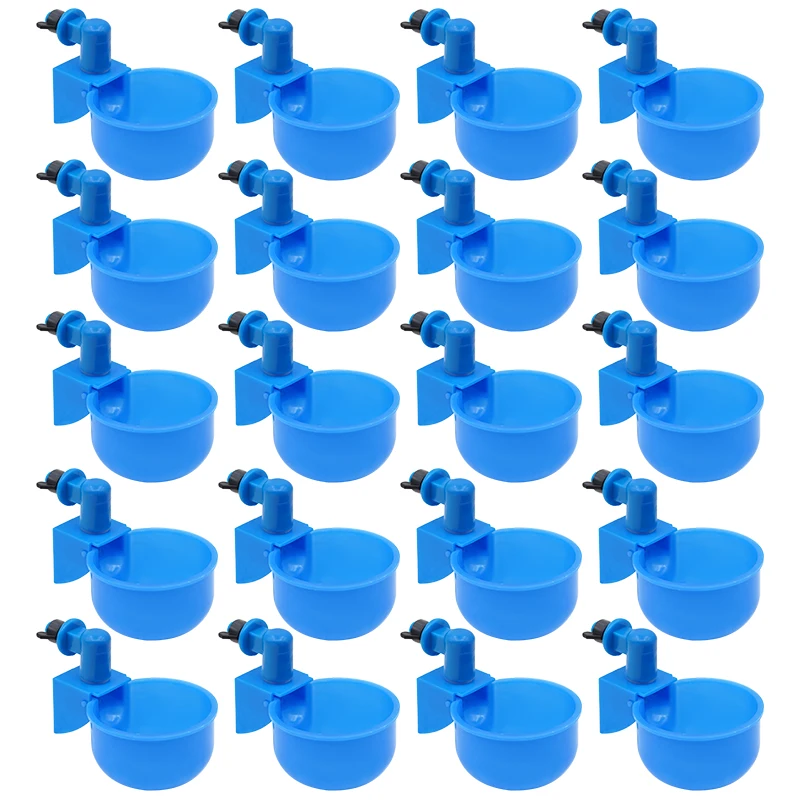 5/10/20 Pcs Automatic Chicken Drinker Bowl Poultry Bird Water Cups Duck Drinking Machine Hanging Drinking Bowls Water Dispenser