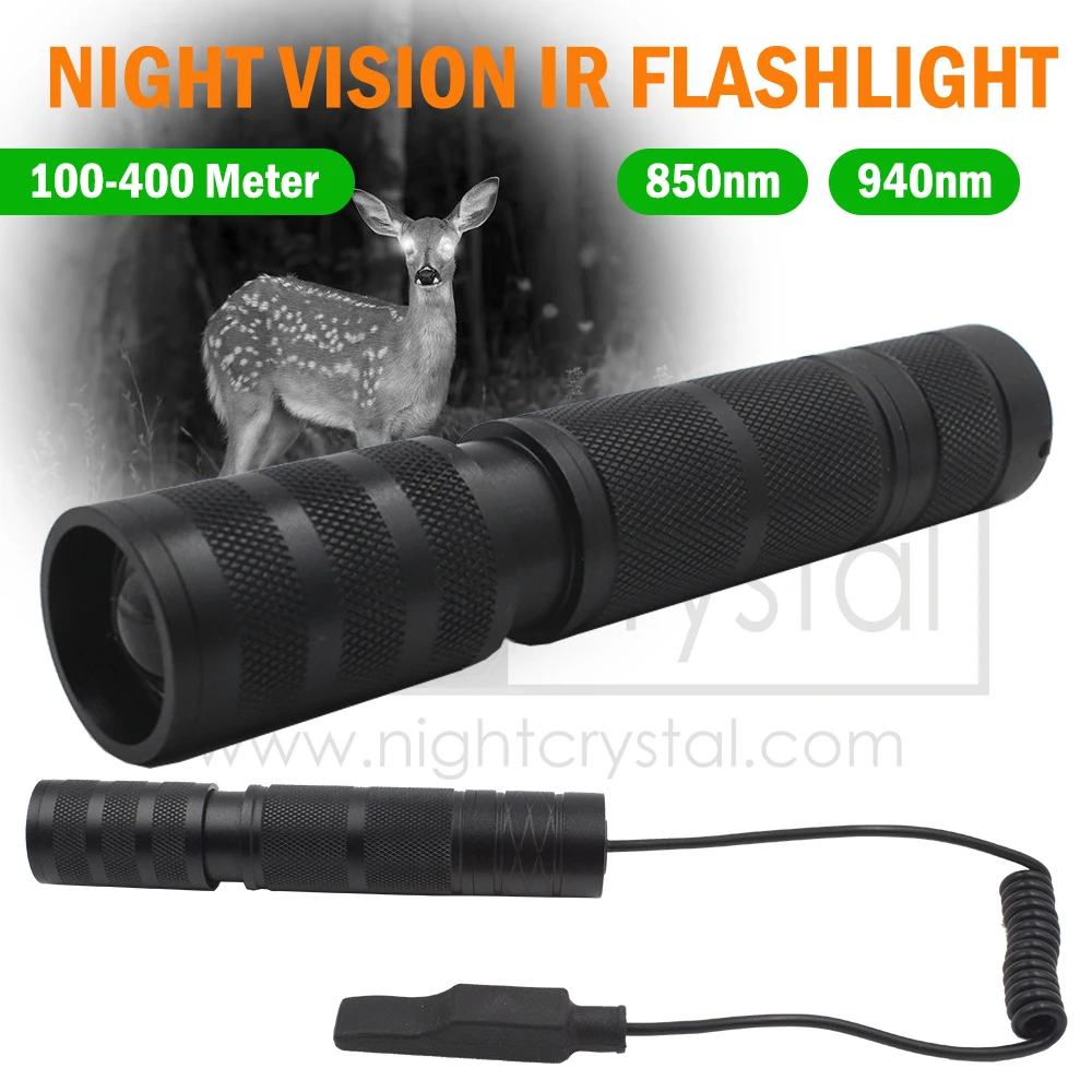 Infrared Flashlight Lantern for Megaorei 4 Megaorei NK007S NK007 Plus Night Vision Scope Attachment, IR Illustrator 940nm 850nm