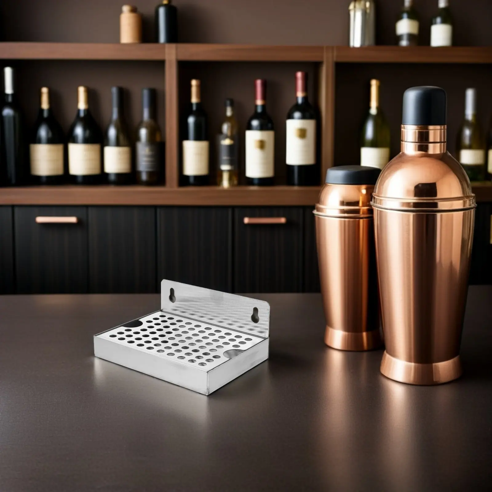 

Поддон для сбора капель от пивной машины 6x4.5 дюймов, из нержавеющей стали, настенный, съемный, для диспенсера разливного пива, для домашнего пивоварения