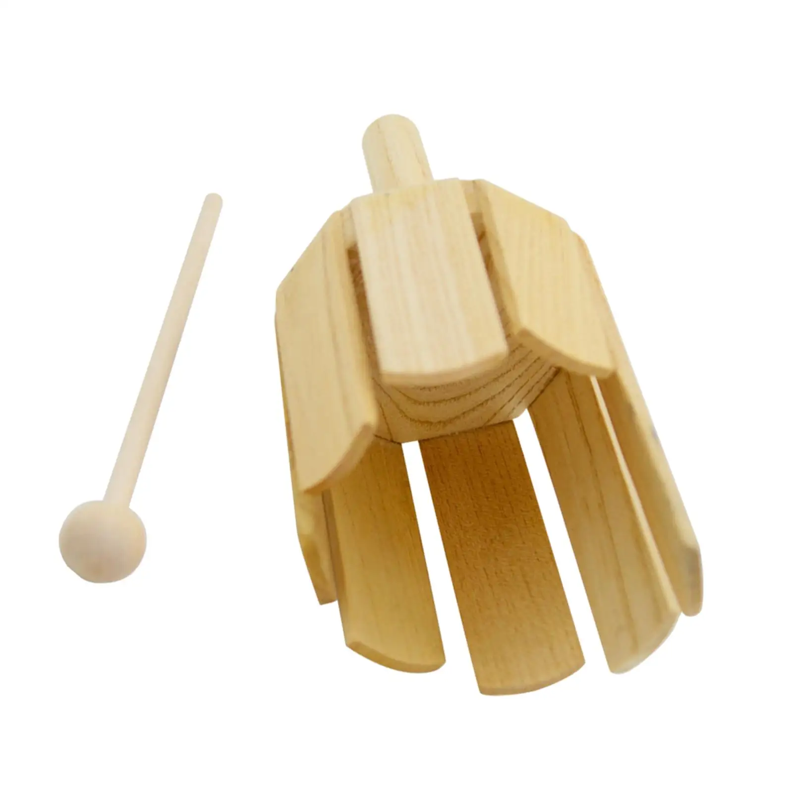 Sound Tube Percussion Toy Wood Sounder with Mallet for Music Lessons Outside