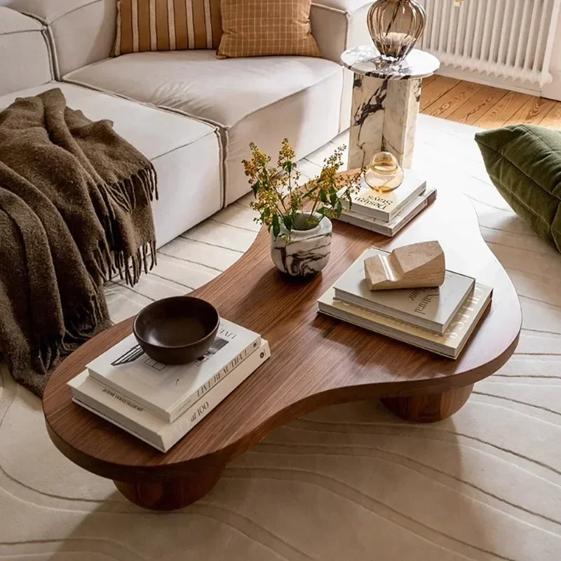 

Round Aesthetic Coffee Table Design Beauty Premium Coffee Table Trendy Classic Table Chinese Center Mesa Auxiliar Home Furniture