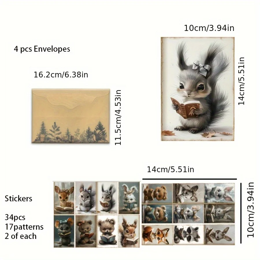 JAIIMAN 50-teiliges Kartenaufkleber- und Umschlagset, für Feiertagsflaggen-DIY, Albumdekoration, Grußkarte, Scrapbooking, Postkarten, Papierhandwerk – Detail 1