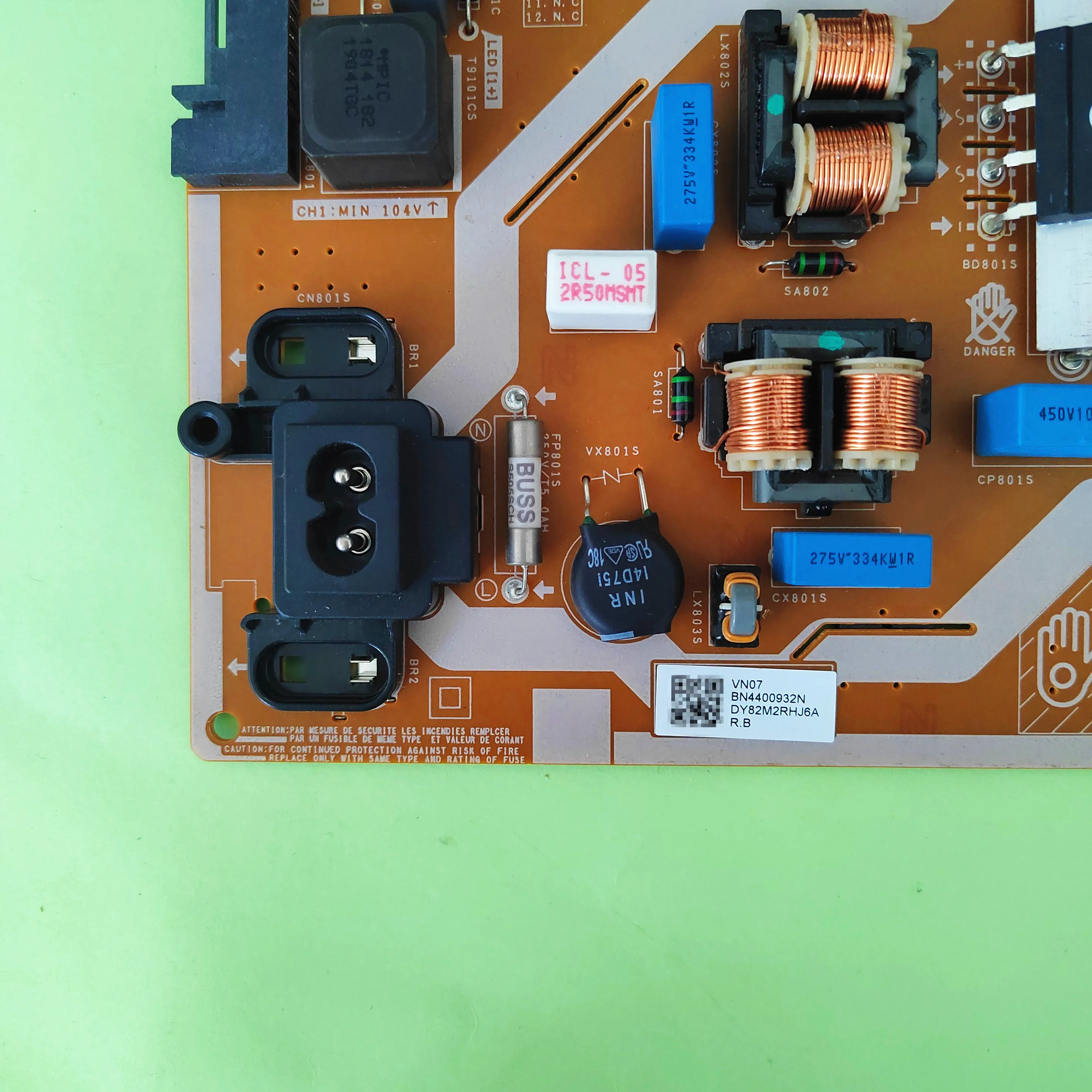 BN44-00932N สำหรับ UN55RU7200F UE55RU7100U UN50RU7200FXZA UN50RU7100 UE50RU7170 UN55RU7300 UN50NU6900FXZA ทีวีบอร์ดจ่ายไฟ