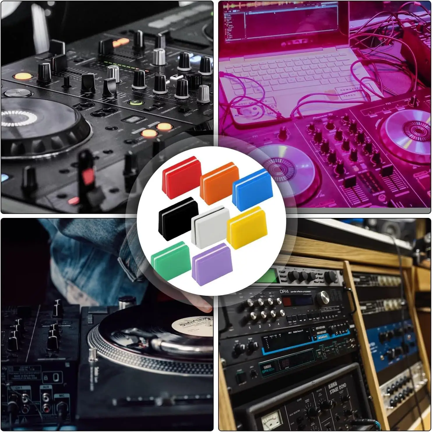 اللون بايونير DJM خلاط XDJ الكل في واحد آلة حجم ترويسة غطاء استبدال الجهد دفع غطاء قضيب الملحقات #5