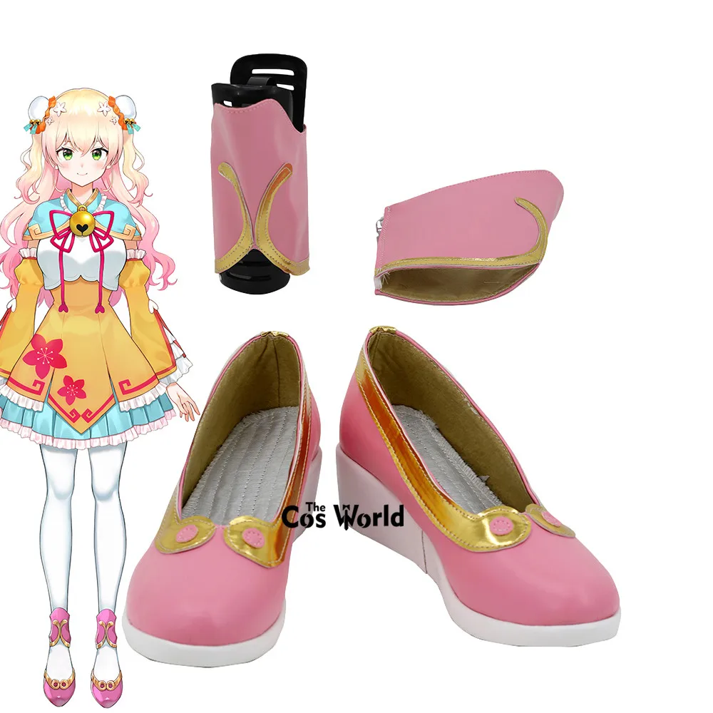 

YouTuber Hololive VTuber Momosuzu Nene Customize Anime Cosplay Shoes Boots