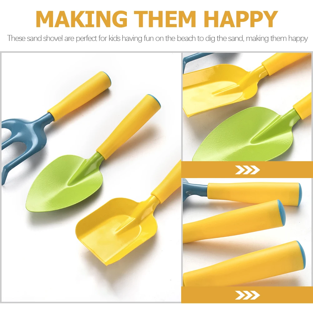 

3 Pcs Garden Tools White Iron Spray Environmental Protection Powder Kids