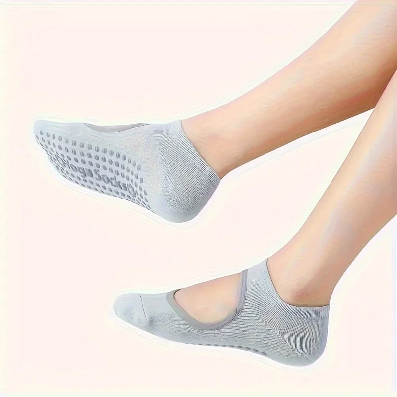 Professional Women Yoga Socks for Gym Indoor Sports and Fitness Breathable Silicone Anti-slip Ballet Pilates Dance Sports Socks image 3
