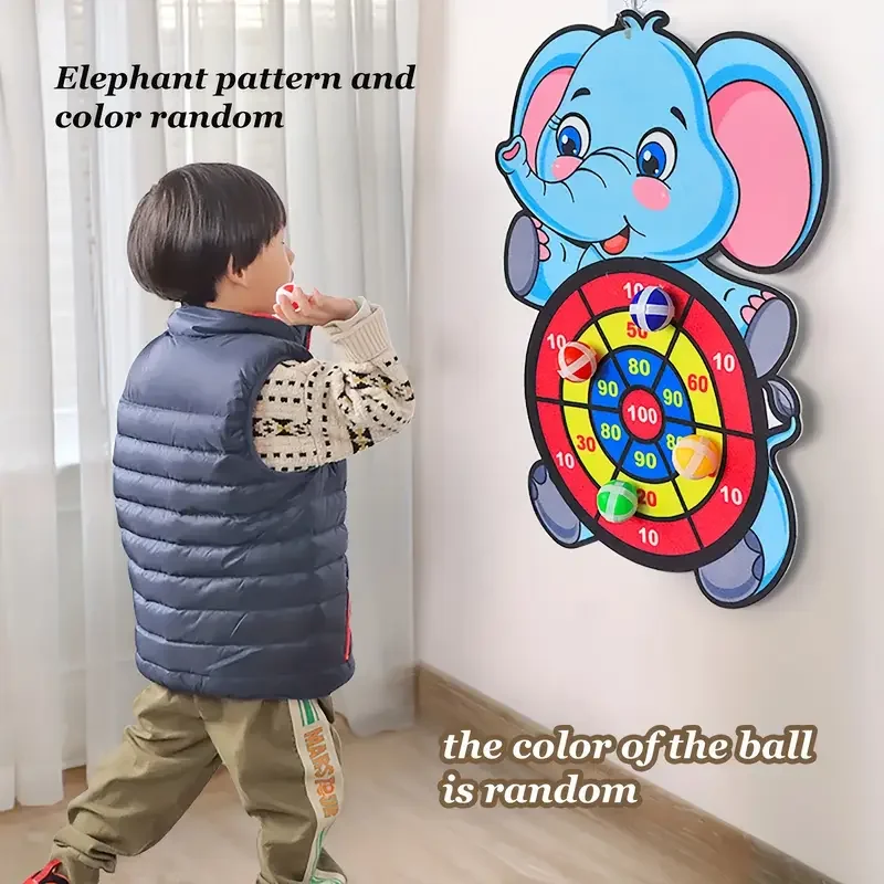 Kinderen kleverige bal dartbord olifant thema is een leuk speelgoed dat kinderen van liefde, geschikt voor binnen en buiten interactief ga