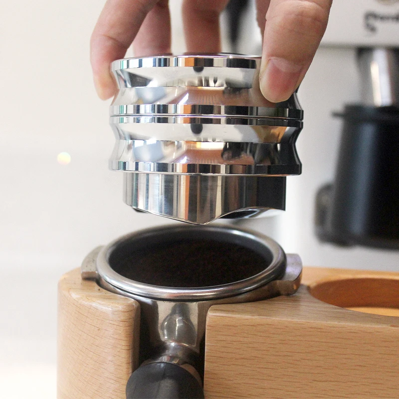 

Нивелитель кофе, гравитационный адаптивный самовыравнивающийся инструмент для распределителя эспрессо, распределитель кофе, подходит для портафильтра 51 мм, 53 мм, 58 мм