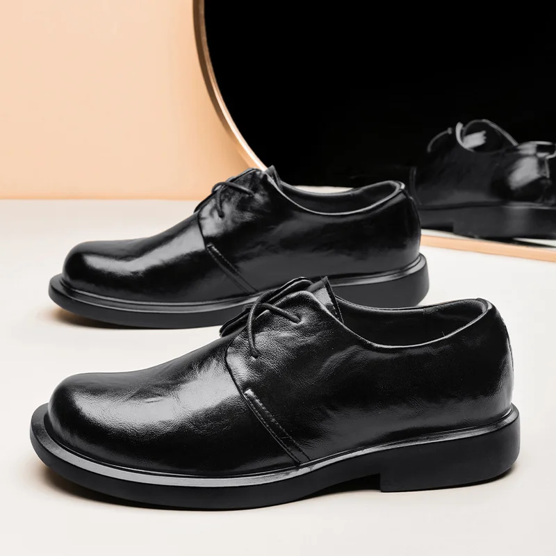 2023 S/A New British Classic Business Causal Leather Shoes For Men\'s Black Hombre Daily Teenagers Dress Banquet ceremony