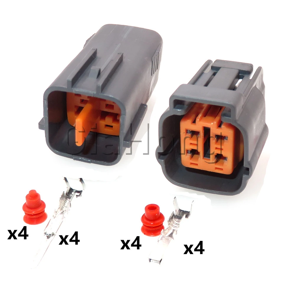 1 Set 4 Ways Starter Auto Parts 6195-0015 6195-0018 Automobile Selaed Socket Car Oxygen Sensor Waterproof Wire Cable Connector