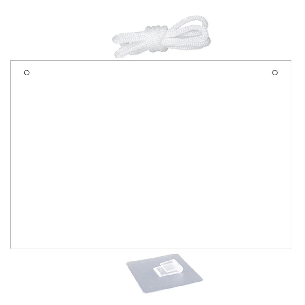 Clear Dry Erase Board Transparent Acrylic Wall Memo with Lanyard White Household Whiteboard Writing Schedules Boards