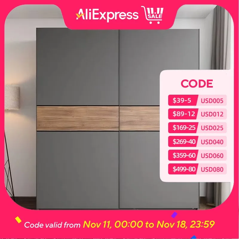 Nordic Orgnizer Wood Wardrobes Luxury Black Proof Closet Organizer Wardrobes Bedroom Storage Wooden Armario Para Ropa Funitures