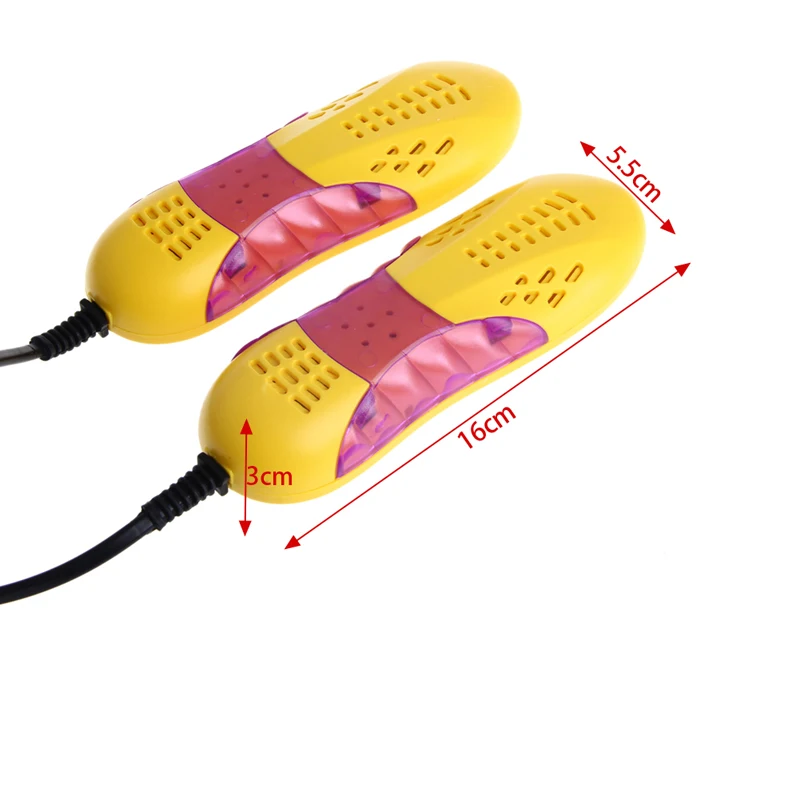 220V 10W EU Plug Car Light Voilet Shoe Dryer Odor Deodorant Heater