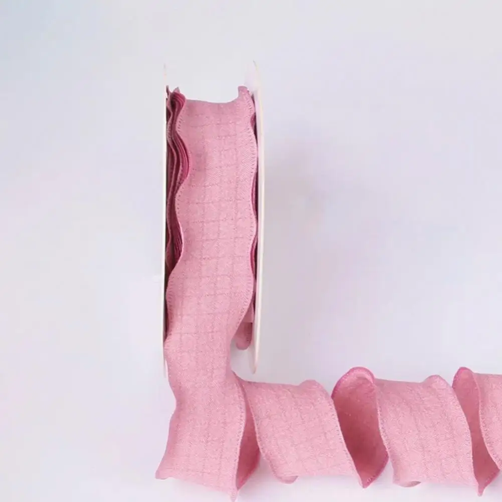 لتقوم بها بنفسك الشريط الزخرفية الصلبة البوليستر كشكش حافة الشريط DIY بها بنفسك الخياطة هدية التفاف باقات الزفاف زينة عيد الميلاد