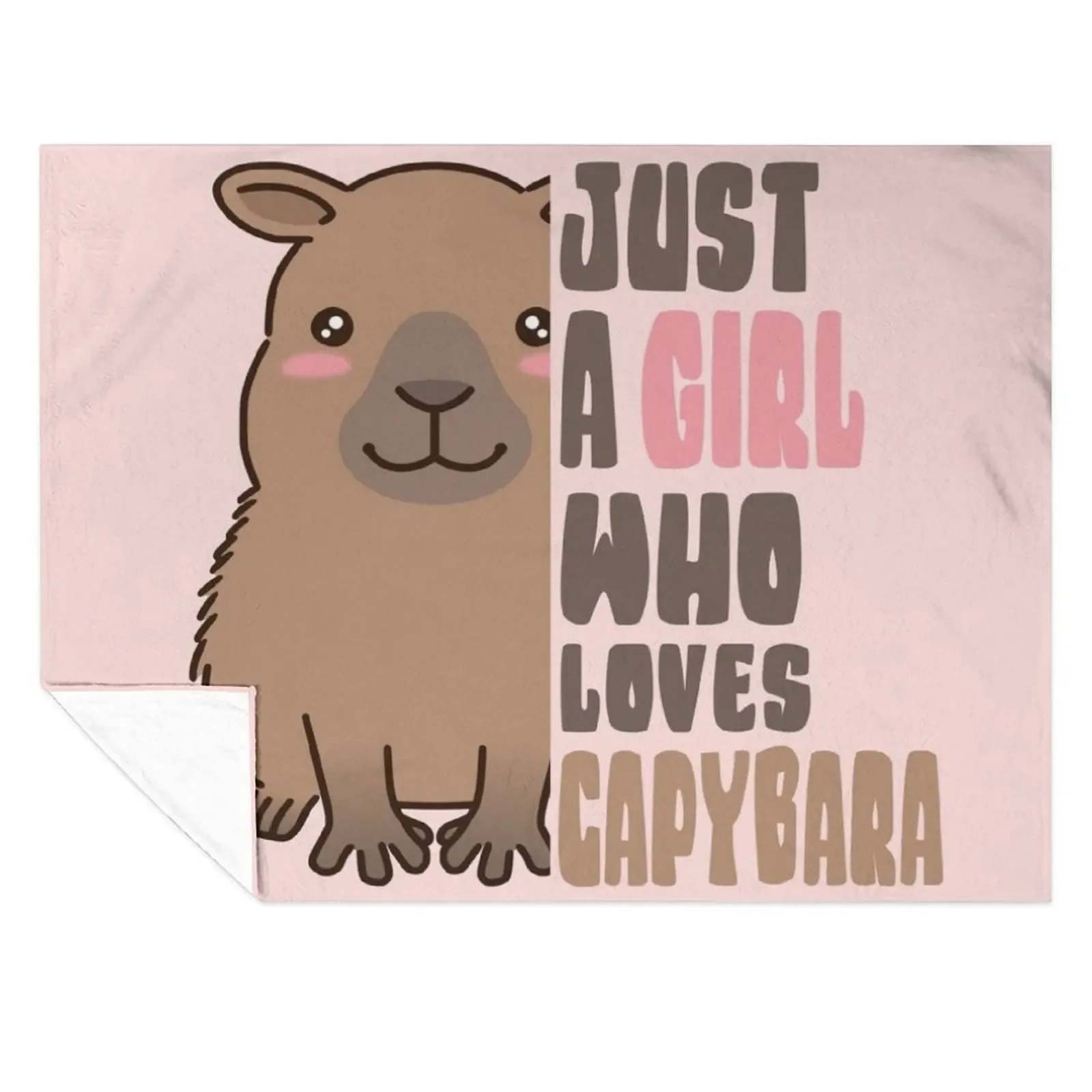 

Just A Girl Who Loves Capybara Throw Blanket For Sofa Thin Soft Plush Plaid Extra Large Throw Decorative Sofas Blankets