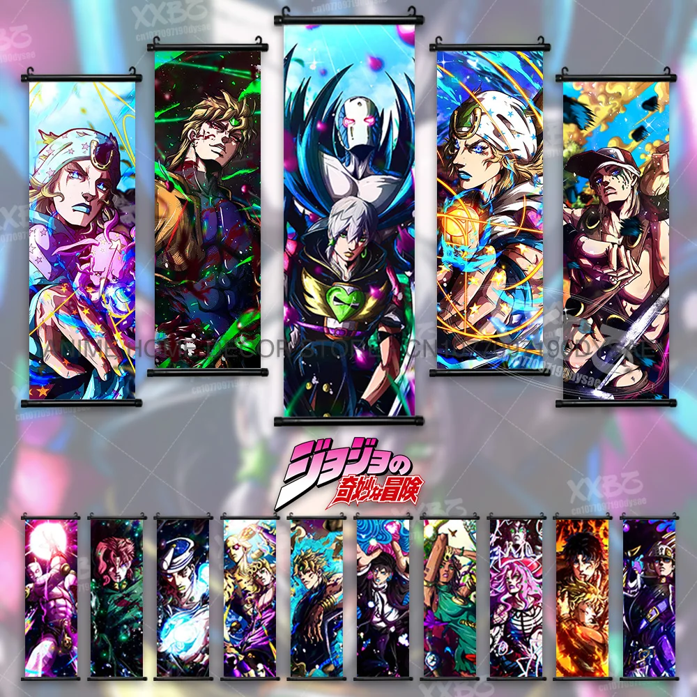 

JoJo's Bizarre Adventure Home Decoration Scrolls Picture Jodio Joestar Figures Hanging Painting Anime Poster Wall Art Wallpaper