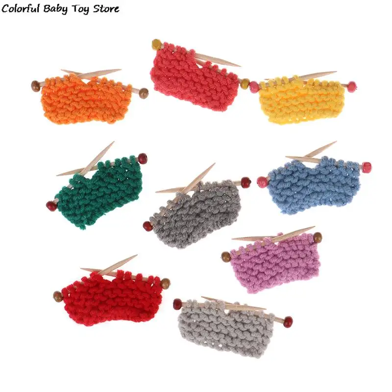 1:6 1:12 Dollhouse Miniature Accessories New Clothes Sweater for Mini Doll Knitted Woven Tops