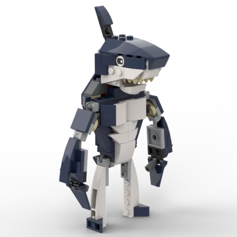 

MOC-162614 Gym Shark 31088-1 морские животные, Акула, Кит, серия морских живых фигурок, модель куклы, строительные блоки, игрушки