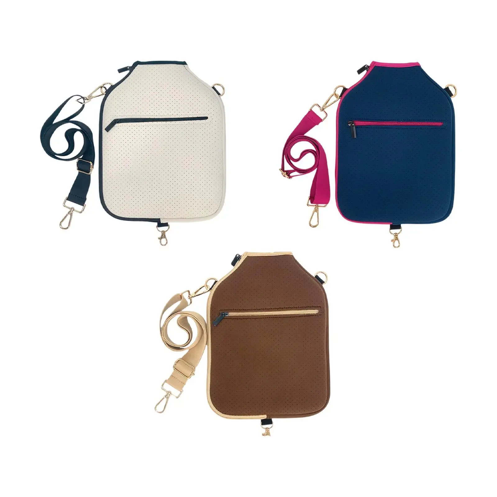 

Pickleball Racket Cover Crossbody Bag Zipper Men Women Holder Pouch Pickleball Racket Case for Practice Outdoor Sports Training